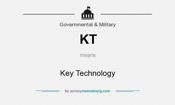 What does KT mean? It stands for Key Technology