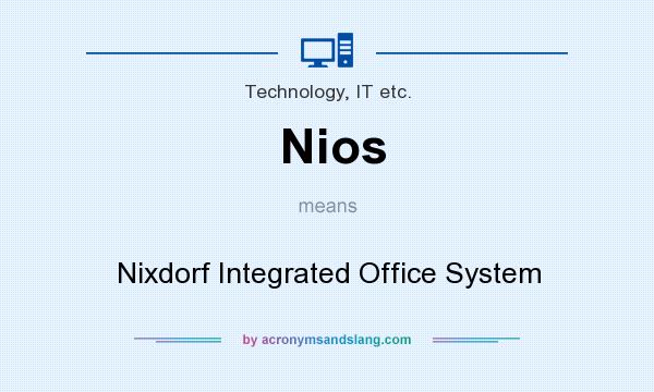 What does Nios mean? It stands for Nixdorf Integrated Office System