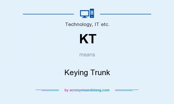 What does KT mean? It stands for Keying Trunk