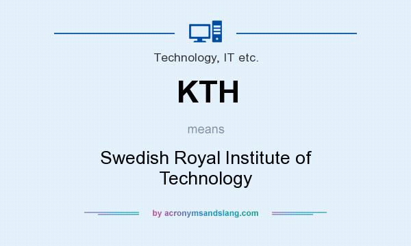 What does KTH mean? It stands for Swedish Royal Institute of Technology