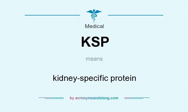 What does KSP mean? It stands for kidney-specific protein