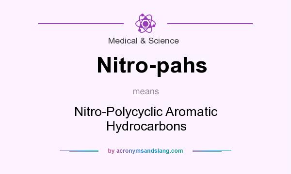 What does Nitro-pahs mean? It stands for Nitro-Polycyclic Aromatic Hydrocarbons
