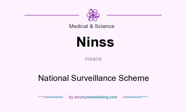 What does Ninss mean? It stands for National Surveillance Scheme