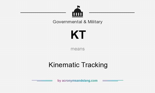 What does KT mean? It stands for Kinematic Tracking