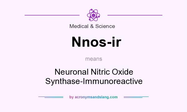 What does Nnos-ir mean? It stands for Neuronal Nitric Oxide Synthase-Immunoreactive