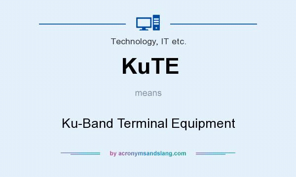 What does KuTE mean? It stands for Ku-Band Terminal Equipment
