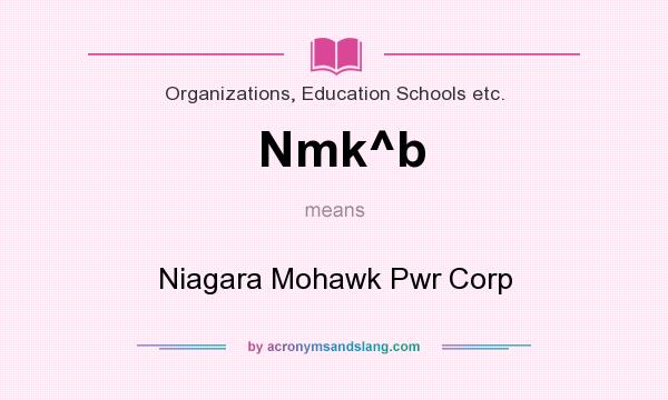 What does Nmk^b mean? It stands for Niagara Mohawk Pwr Corp