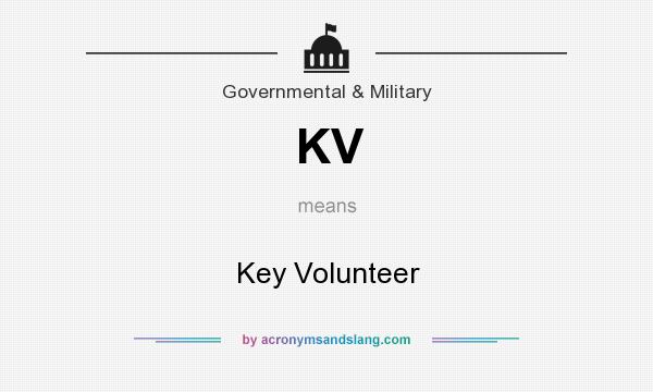 What does KV mean? It stands for Key Volunteer