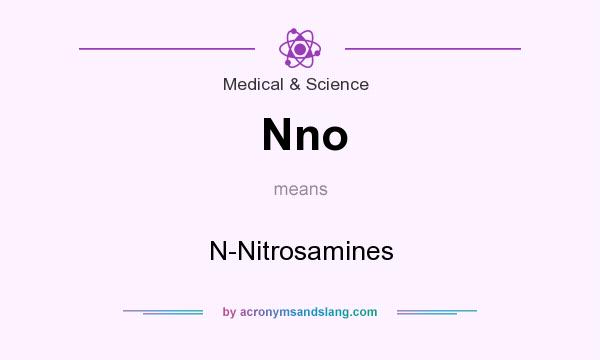 What does Nno mean? It stands for N-Nitrosamines