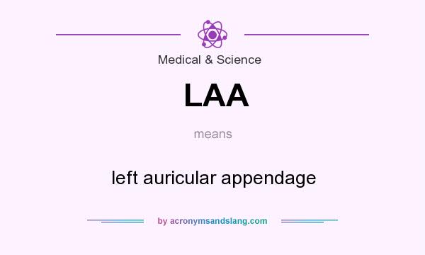 What does LAA mean? It stands for left auricular appendage