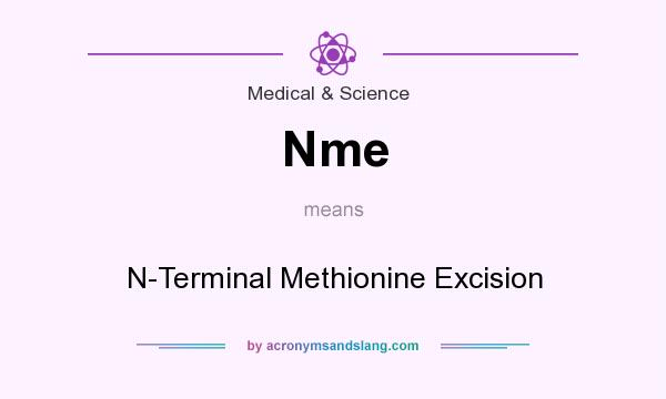 What does Nme mean? It stands for N-Terminal Methionine Excision
