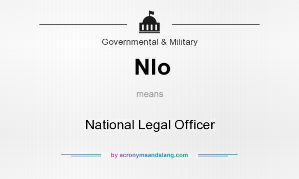 What does Nlo mean? It stands for National Legal Officer