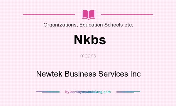 What does Nkbs mean? It stands for Newtek Business Services Inc