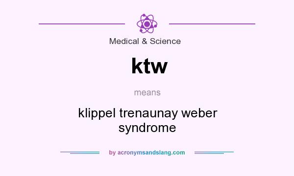 What does ktw mean? It stands for klippel trenaunay weber syndrome
