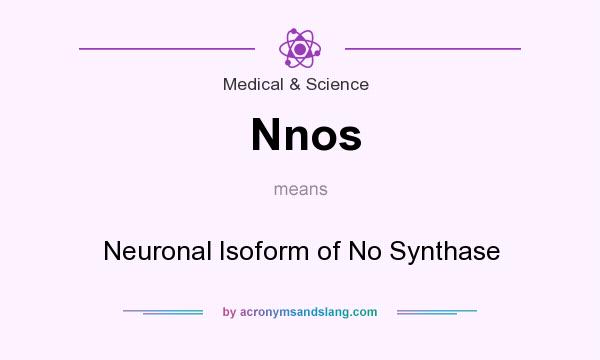 What does Nnos mean? It stands for Neuronal Isoform of No Synthase