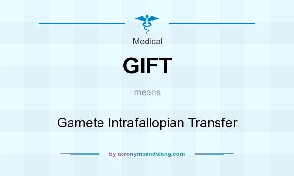 What does GIFT mean? It stands for Gamete Intrafallopian Transfer