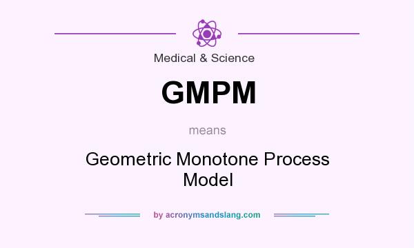 What does GMPM mean? It stands for Geometric Monotone Process Model