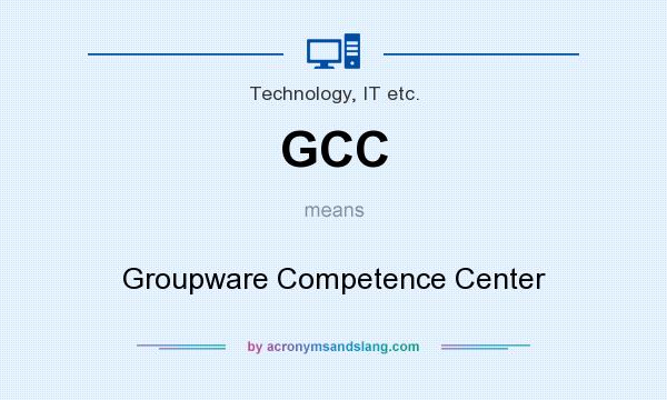 What does GCC mean? It stands for Groupware Competence Center