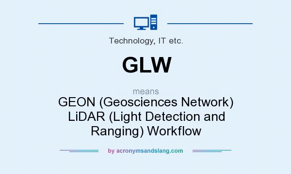 What does GLW mean? It stands for GEON (Geosciences Network) LiDAR (Light Detection and Ranging) Workflow