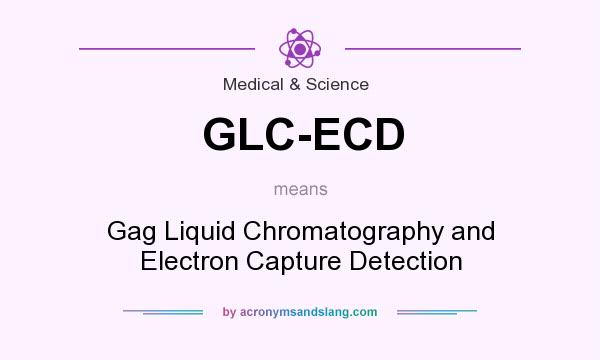 What does GLC-ECD mean? It stands for Gag Liquid Chromatography and Electron Capture Detection