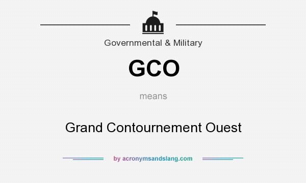 What does GCO mean? It stands for Grand Contournement Ouest
