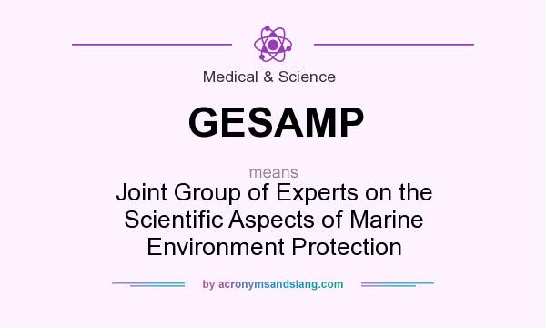 What does GESAMP mean? It stands for Joint Group of Experts on the Scientific Aspects of Marine Environment Protection