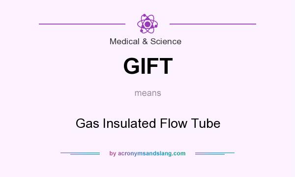 What does GIFT mean? It stands for Gas Insulated Flow Tube