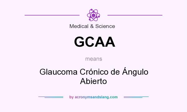What does GCAA mean? It stands for Glaucoma Crónico de Ángulo Abierto