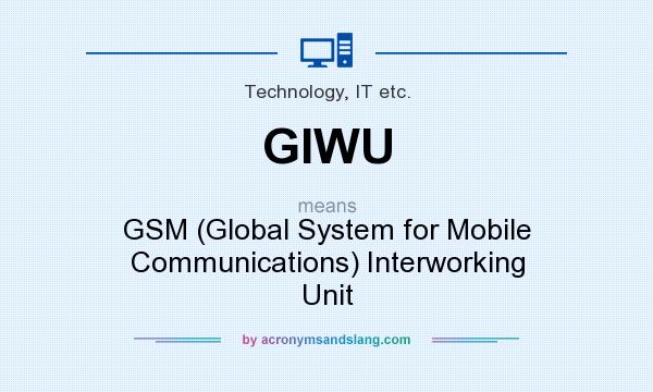 What does GIWU mean? It stands for GSM (Global System for Mobile Communications) Interworking Unit