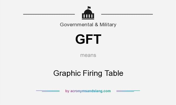 What does GFT mean? It stands for Graphic Firing Table