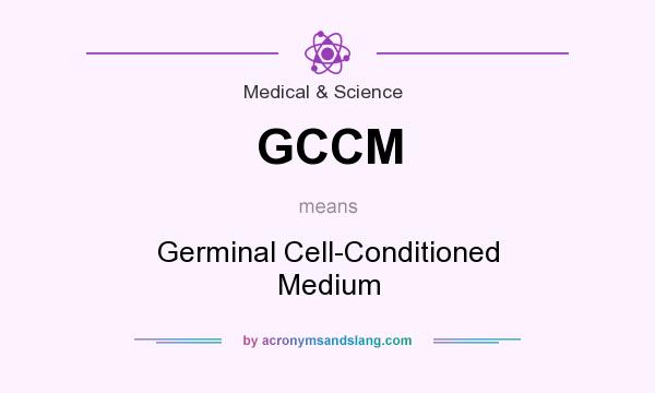 What does GCCM mean? It stands for Germinal Cell-Conditioned Medium