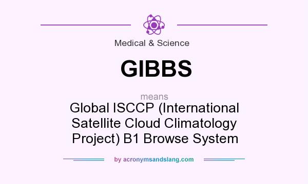 What does GIBBS mean? It stands for Global ISCCP (International Satellite Cloud Climatology Project) B1 Browse System