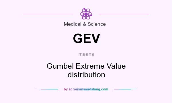 What does GEV mean? It stands for Gumbel Extreme Value distribution
