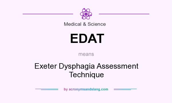 What does EDAT mean? It stands for Exeter Dysphagia Assessment Technique