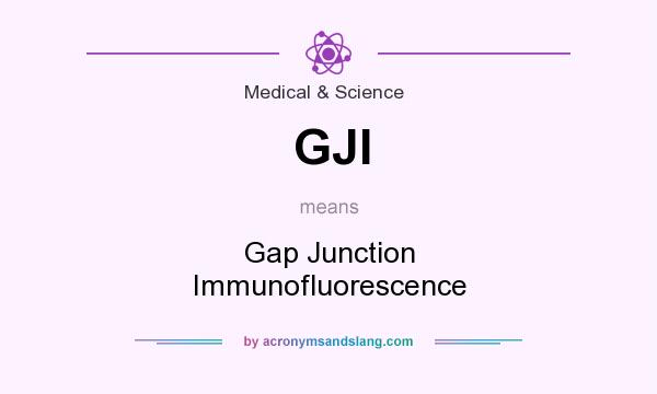 What does GJI mean? It stands for Gap Junction Immunofluorescence