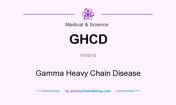 What does GHCD mean? It stands for Gamma Heavy Chain Disease