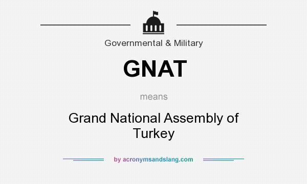 What does GNAT mean? It stands for Grand National Assembly of Turkey