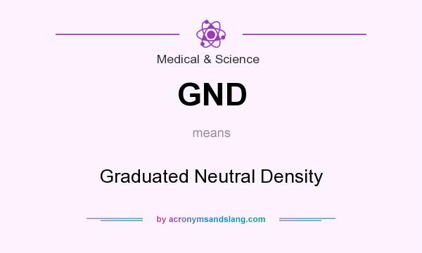 What does GND mean? It stands for Graduated Neutral Density