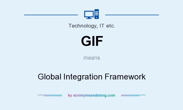 What does GIF mean? It stands for Global Integration Framework