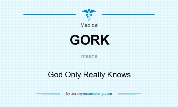What does GORK mean? It stands for God Only Really Knows