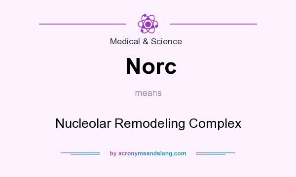 What does Norc mean? It stands for Nucleolar Remodeling Complex