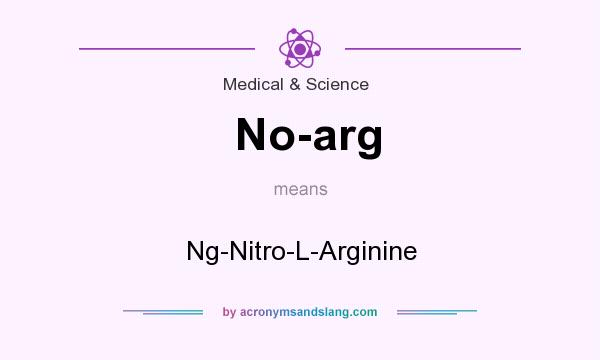 What does No-arg mean? It stands for Ng-Nitro-L-Arginine