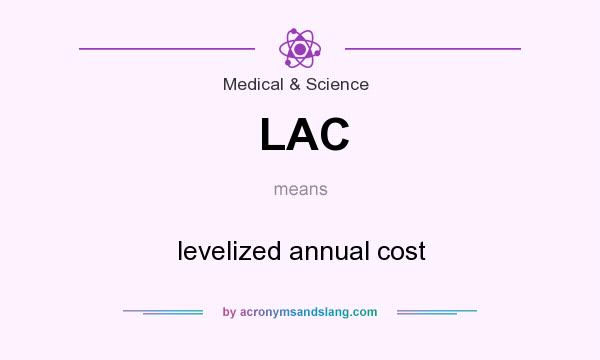 What does LAC mean? It stands for levelized annual cost