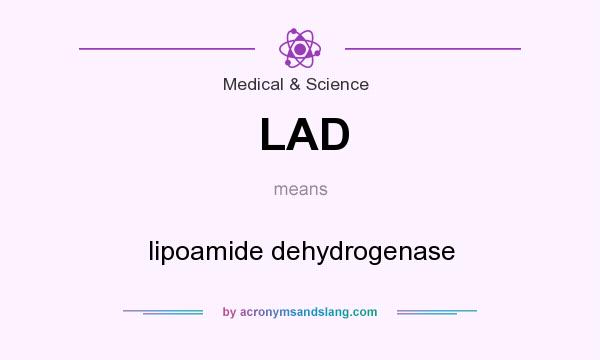 What does LAD mean? It stands for lipoamide dehydrogenase