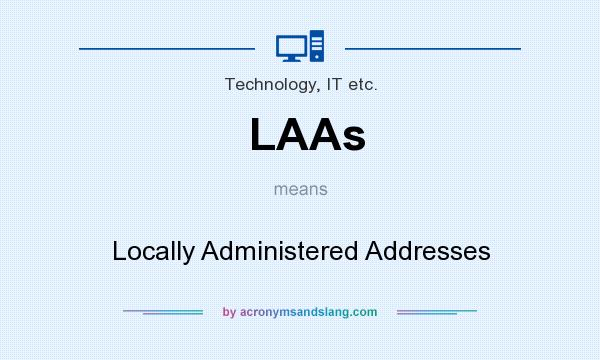 What does LAAs mean? It stands for Locally Administered Addresses