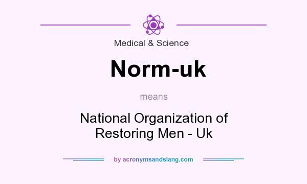 What does Norm-uk mean? It stands for National Organization of Restoring Men - Uk