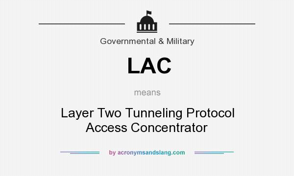 What does LAC mean? It stands for Layer Two Tunneling Protocol Access Concentrator