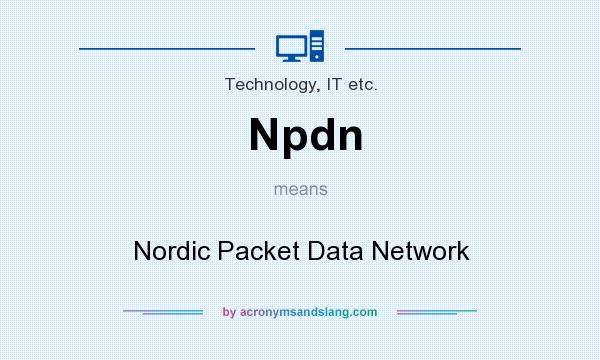 What does Npdn mean? It stands for Nordic Packet Data Network