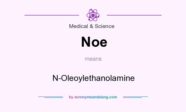 What does Noe mean? It stands for N-Oleoylethanolamine