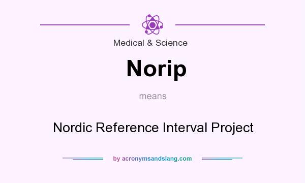 What does Norip mean? It stands for Nordic Reference Interval Project